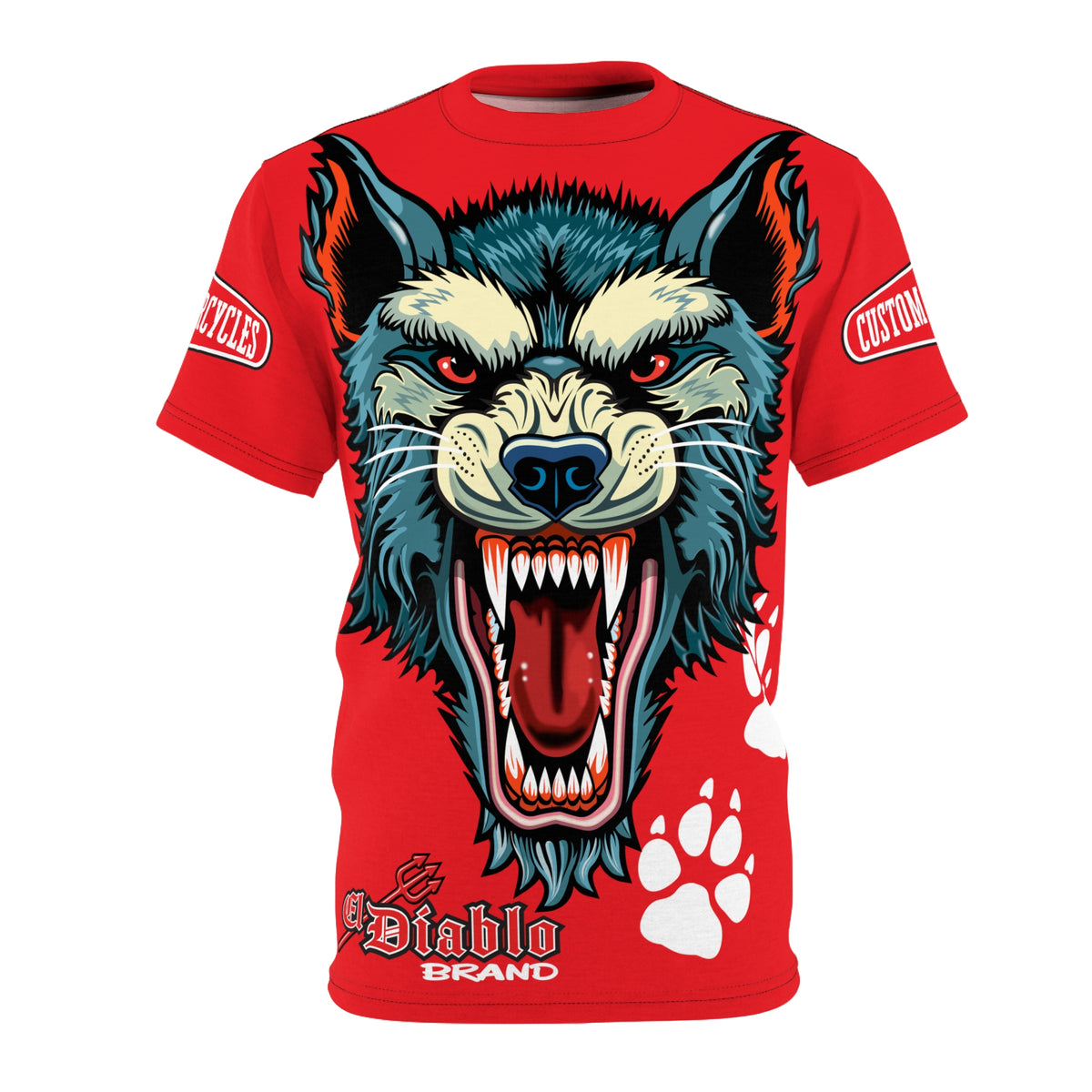 SRT MWT Wolf Custom Motorcycles Super Riding Tee — Viciously Cool High Performance Motorcycle Riding Shirt