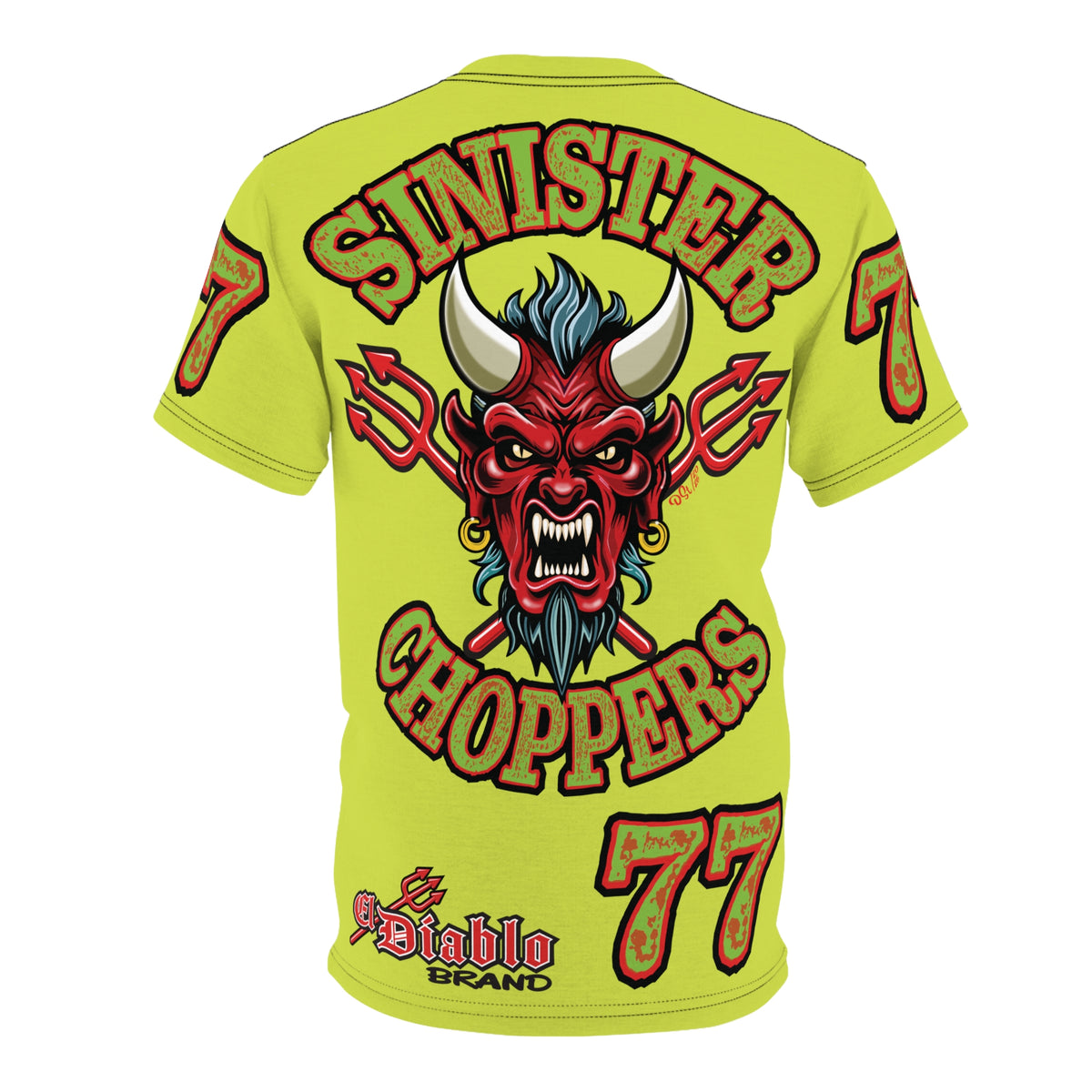VERY Special HIVIZ Sinister Choppers MR GREEN SUPER T— Ride Cool, Look Cool in our Best Super Tee