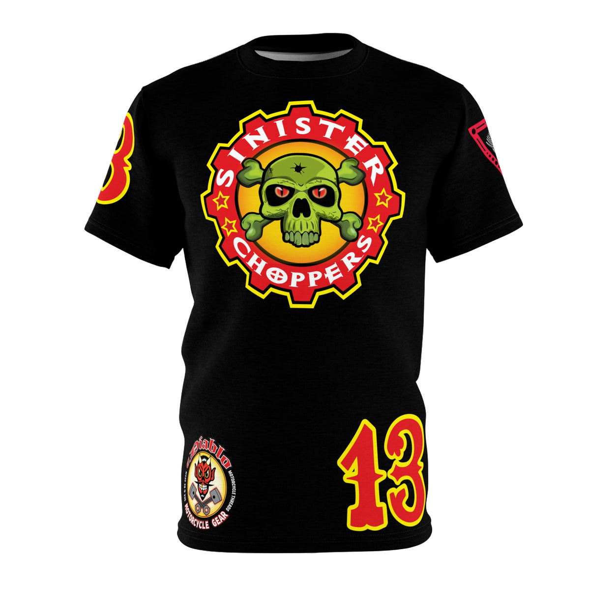 SRT Sinister Choppers  Super Tee - Clean, Beautiful, Design - Outrageous Biker Gear