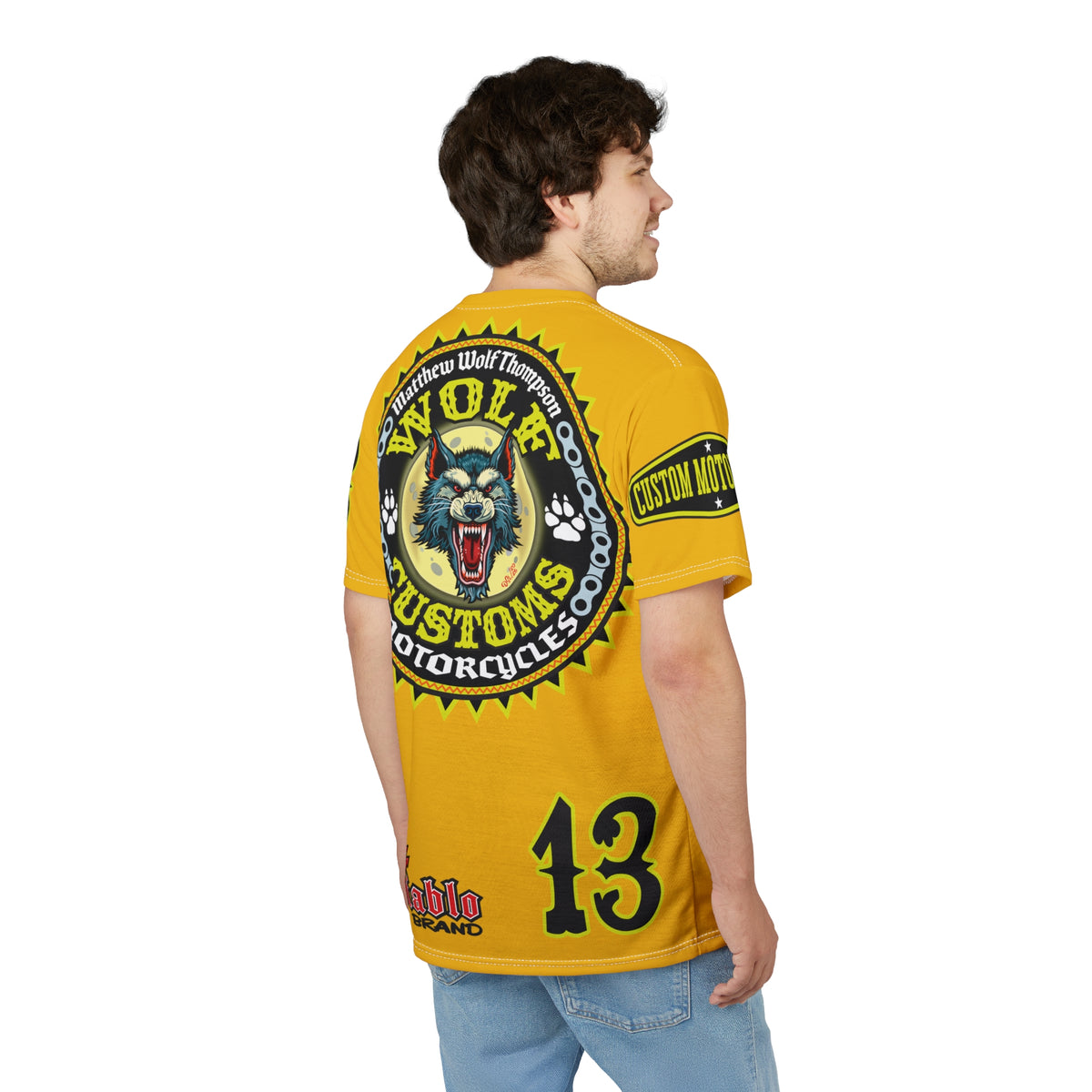 MWT Wolf Customs '66 Graphic Super  Tee — Retro Motorcycle Club Shirt The Best Biker Riding Tee EVER !!!