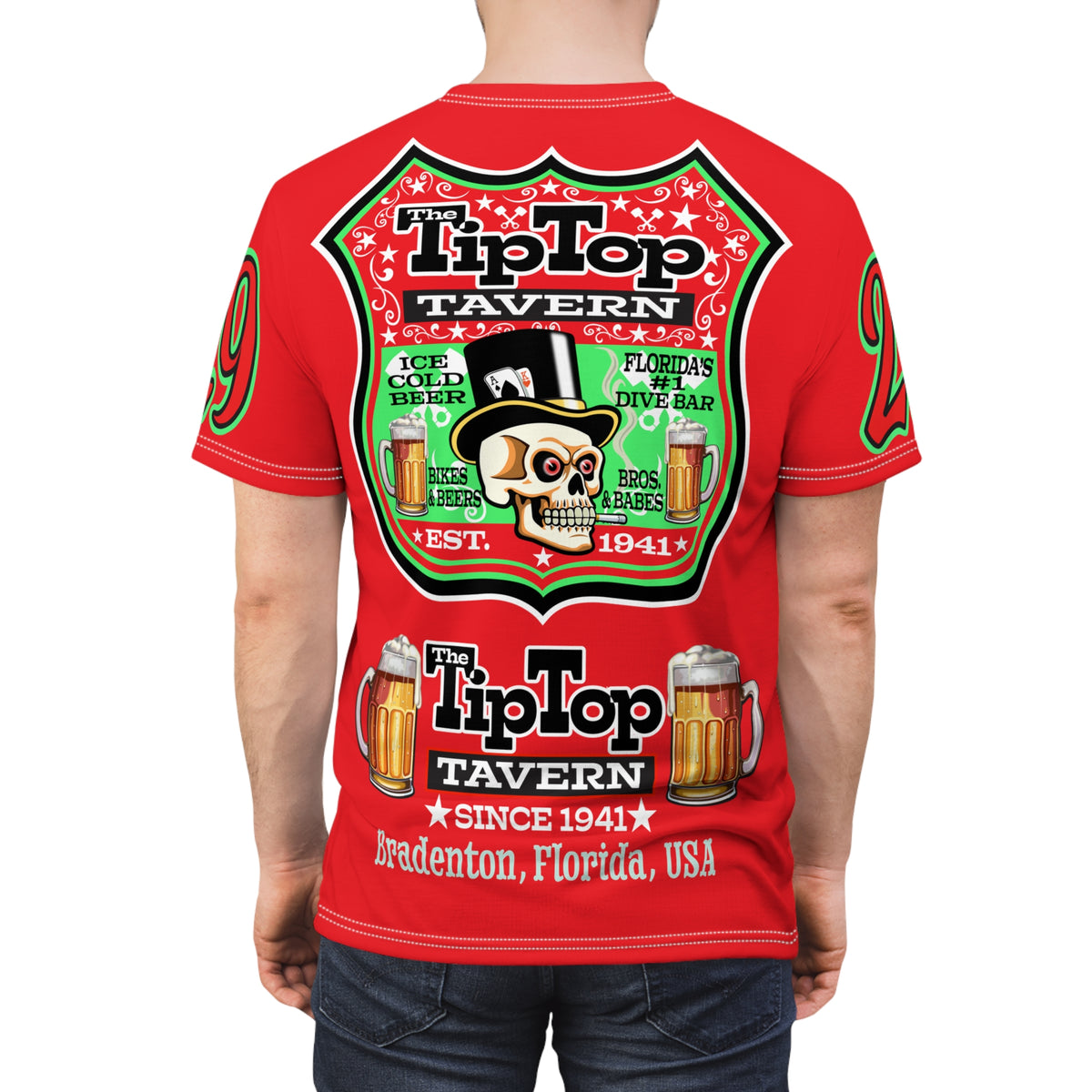 Tip Top Tavern Dive Bar Super Tee - America's Best Dive Bar, Bikes Beers Babes & Bros. - Biker Bar Tee