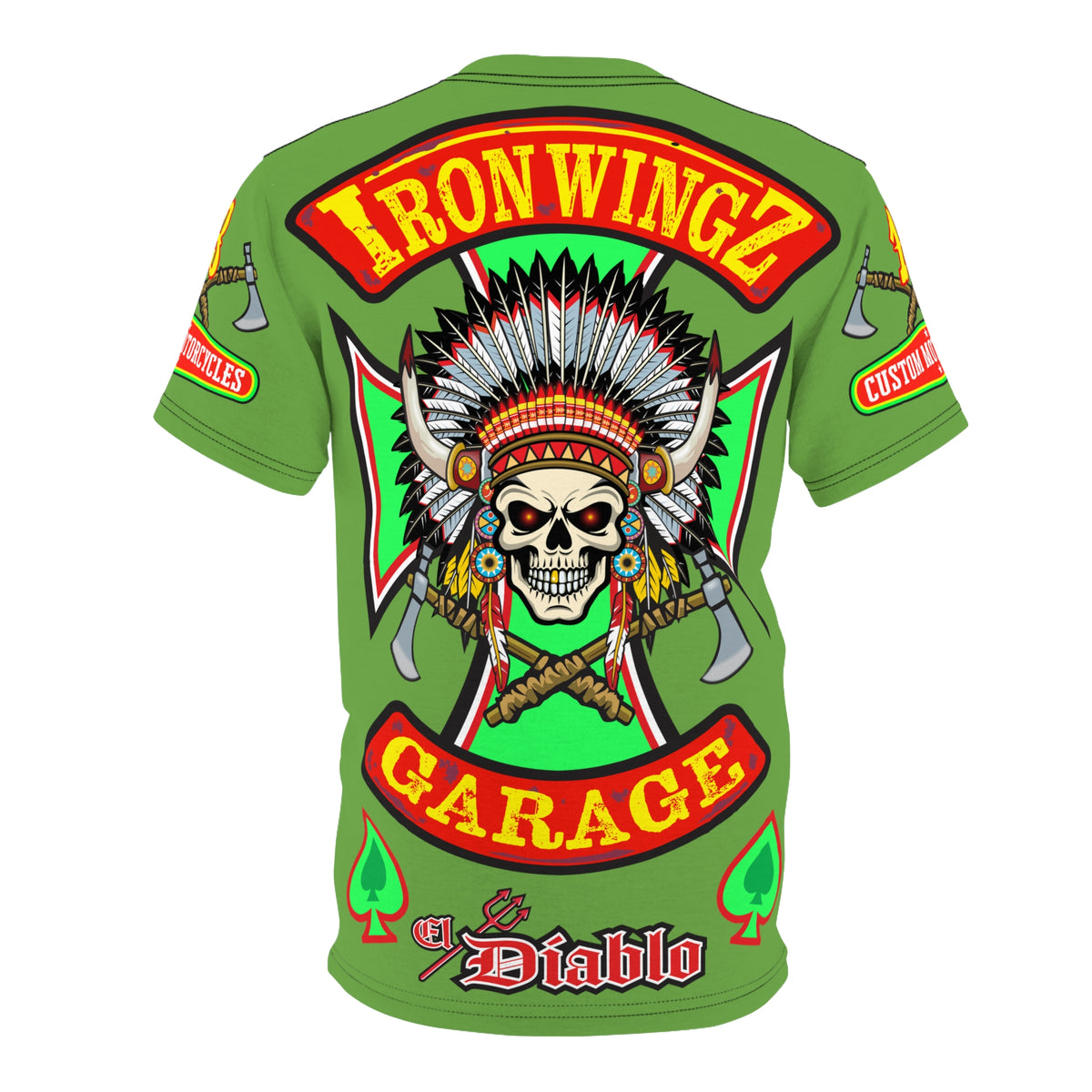 Iron WingZ Customs HiViz High Performance Motorcycle Riding Super Tee