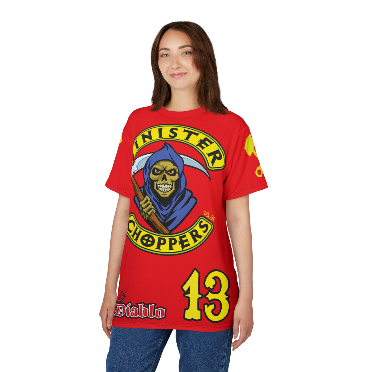 Sinister Choppers HiViz Custom Motorcycles Reaper Super Tee - High Performance Riding Wear