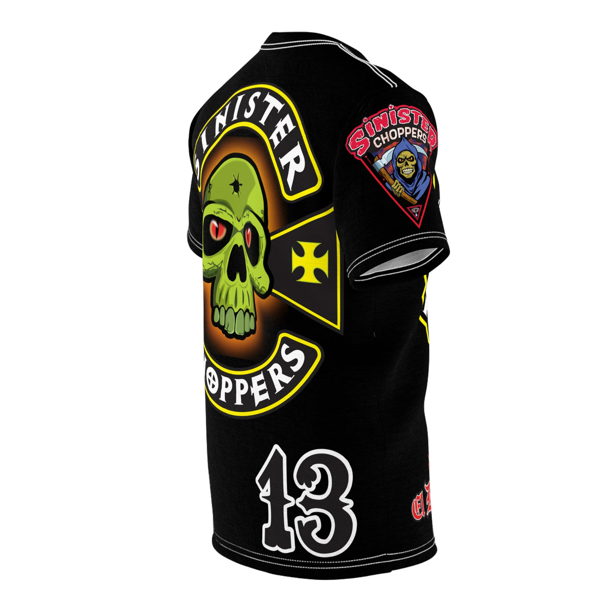 Sinister Choppers - BAD in BLACK Super Tee - Spectacular Custom Motorcycle Riding Gear