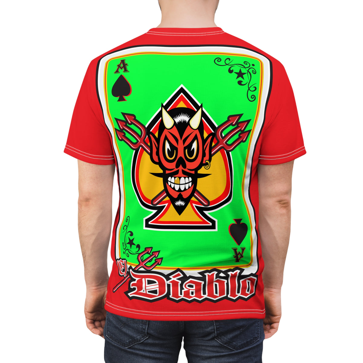 El Diablo Brand Unisex HiViz Motorcycle Riding Super Tee