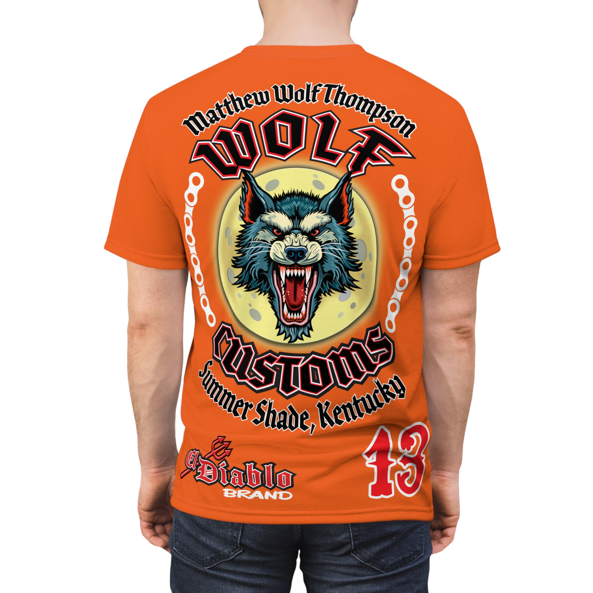 MWT Wolf Custom Motorcycles Super Tee — Viciously Cool High Performance Motorcycle Riding Shirt
