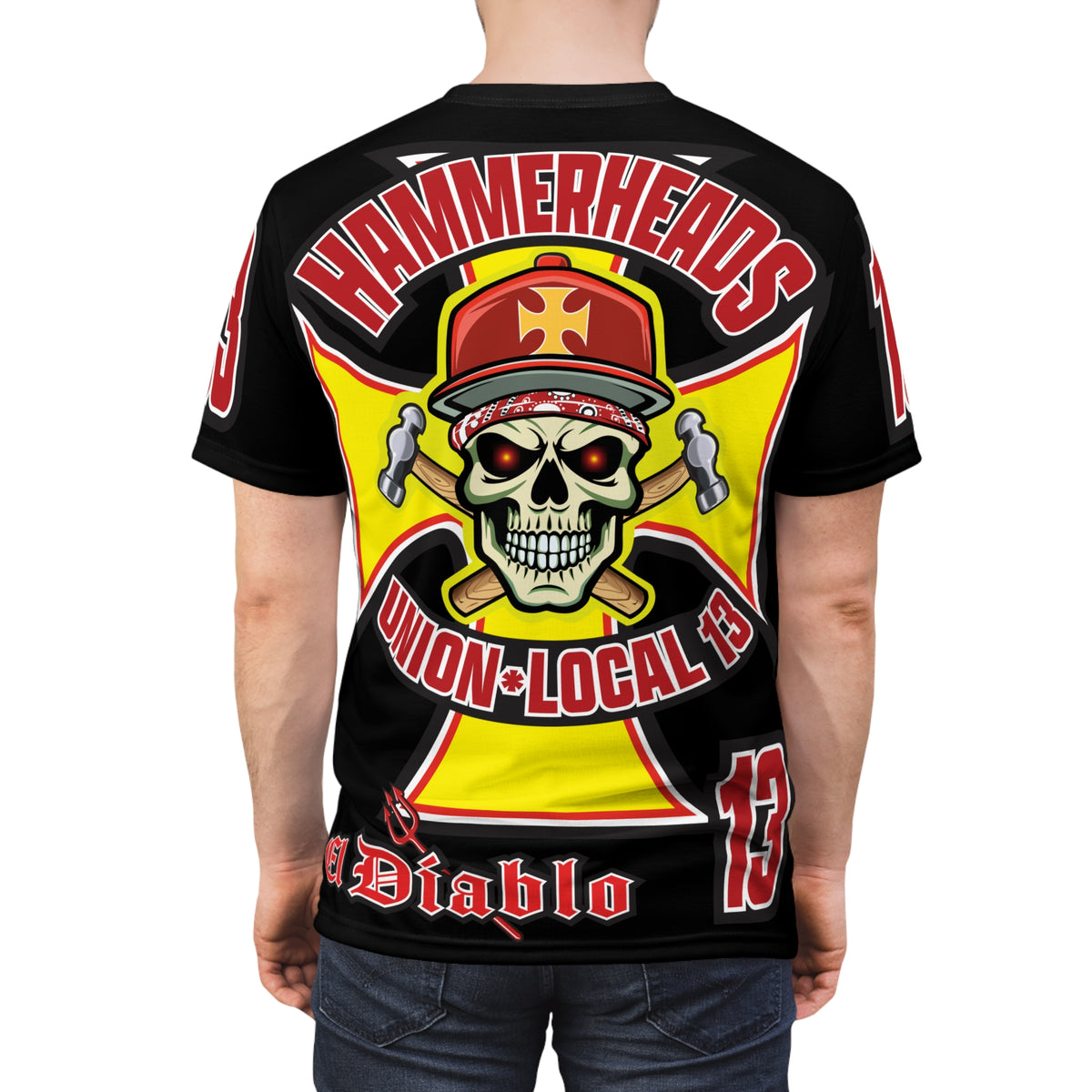 Hammerheads Union Local 13 Super Tee - Rough Tough Bad Attitude Motorcycle Riding Tee