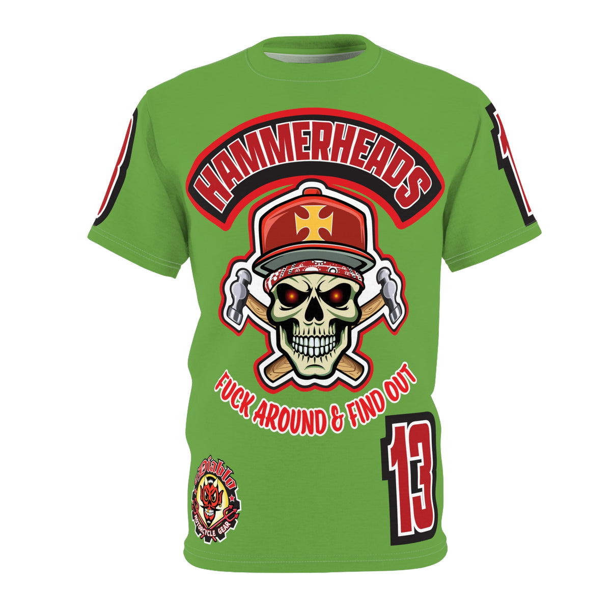 Hammerheads Union Local 13 FAFO Hardcore Biker Super Tee