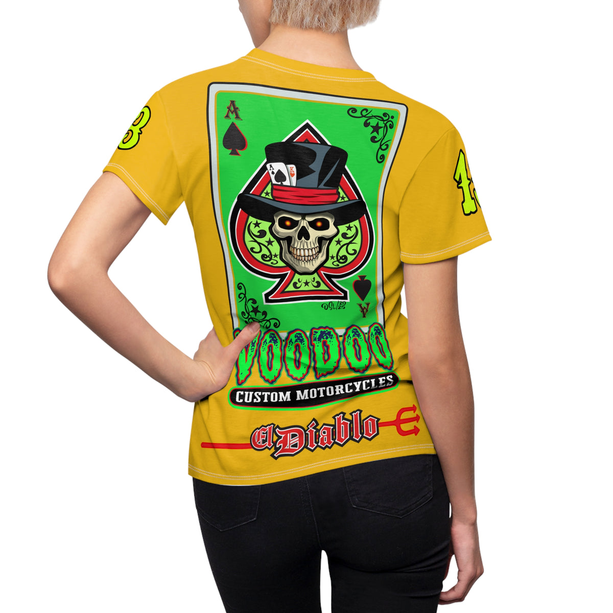 Women's Cut VooDoo Custom Motorcycles Graphic Tee — HiviZ Graphics