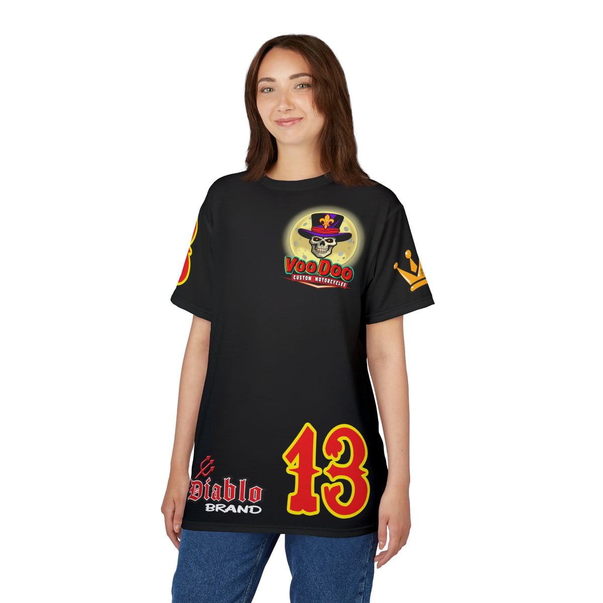 SRT VooDoo Custom Motorcycles Graphic Biker Tee - The Ultimate Riding Gear