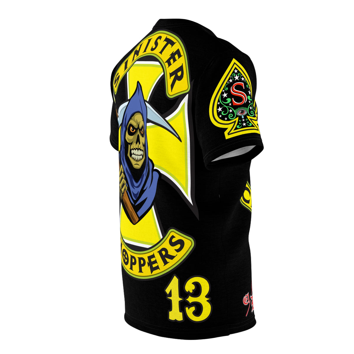Sinister Choppers Custom Motorcycles -  HiViz Custom Reaper Super Tee - High Performance Riding Wear