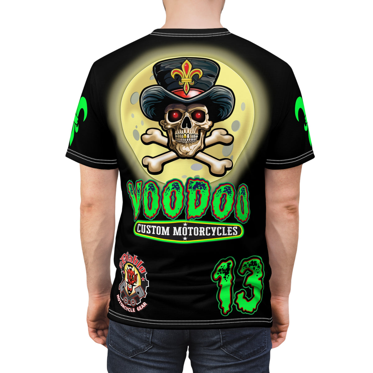 SRT VooDoo Customs Ragin' Cajun Custom Biker Riding Super Tee