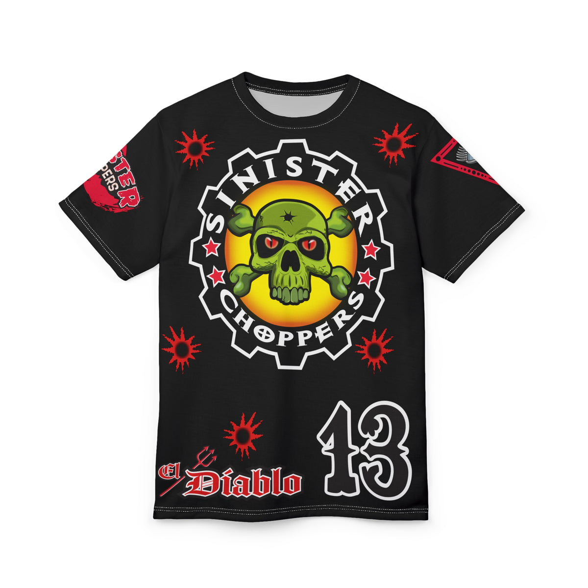 Sinister Choppers Black on Black Bad Attitude Super Tee