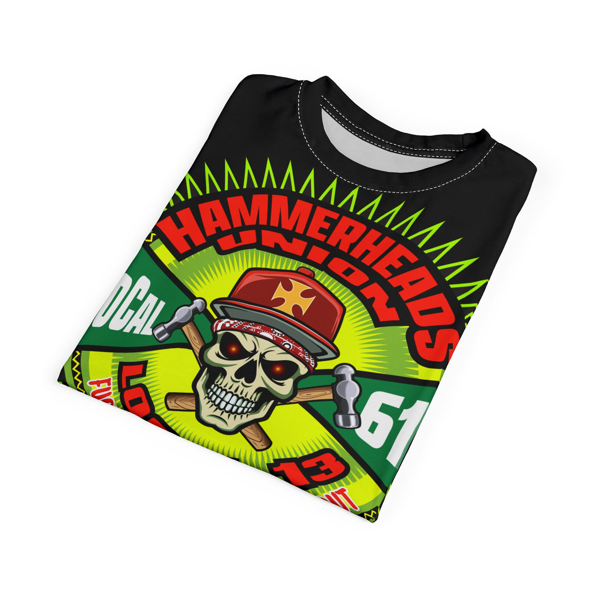 Hammerheads Union Local 13 -  SoCal 619 Special Edition - Custom HiViz Motorcycle Riding Tee Shirt _ Super Comfort and Fit
