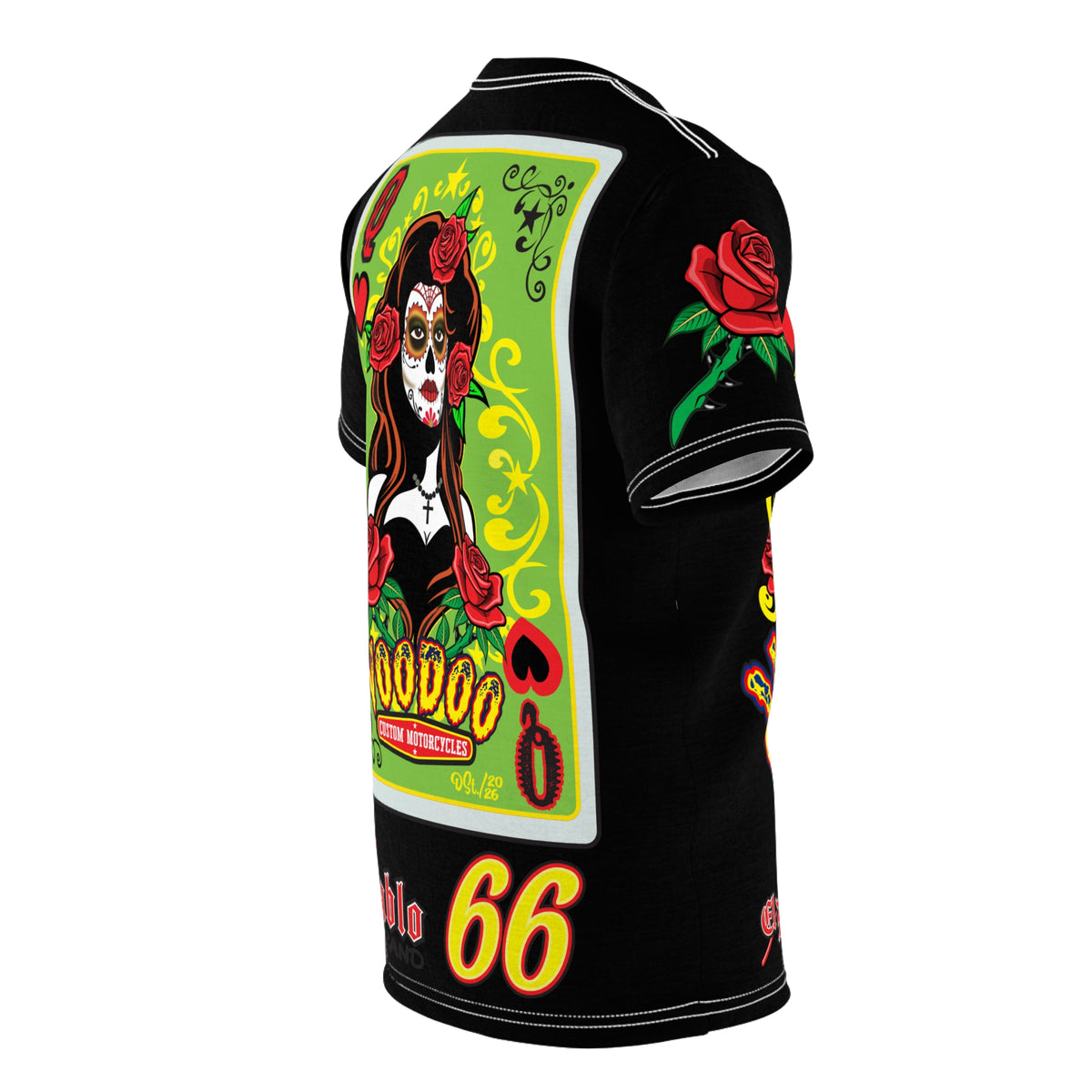Voodoo Custom Motorcycles Tee —  Queen of Hearts Super Tee