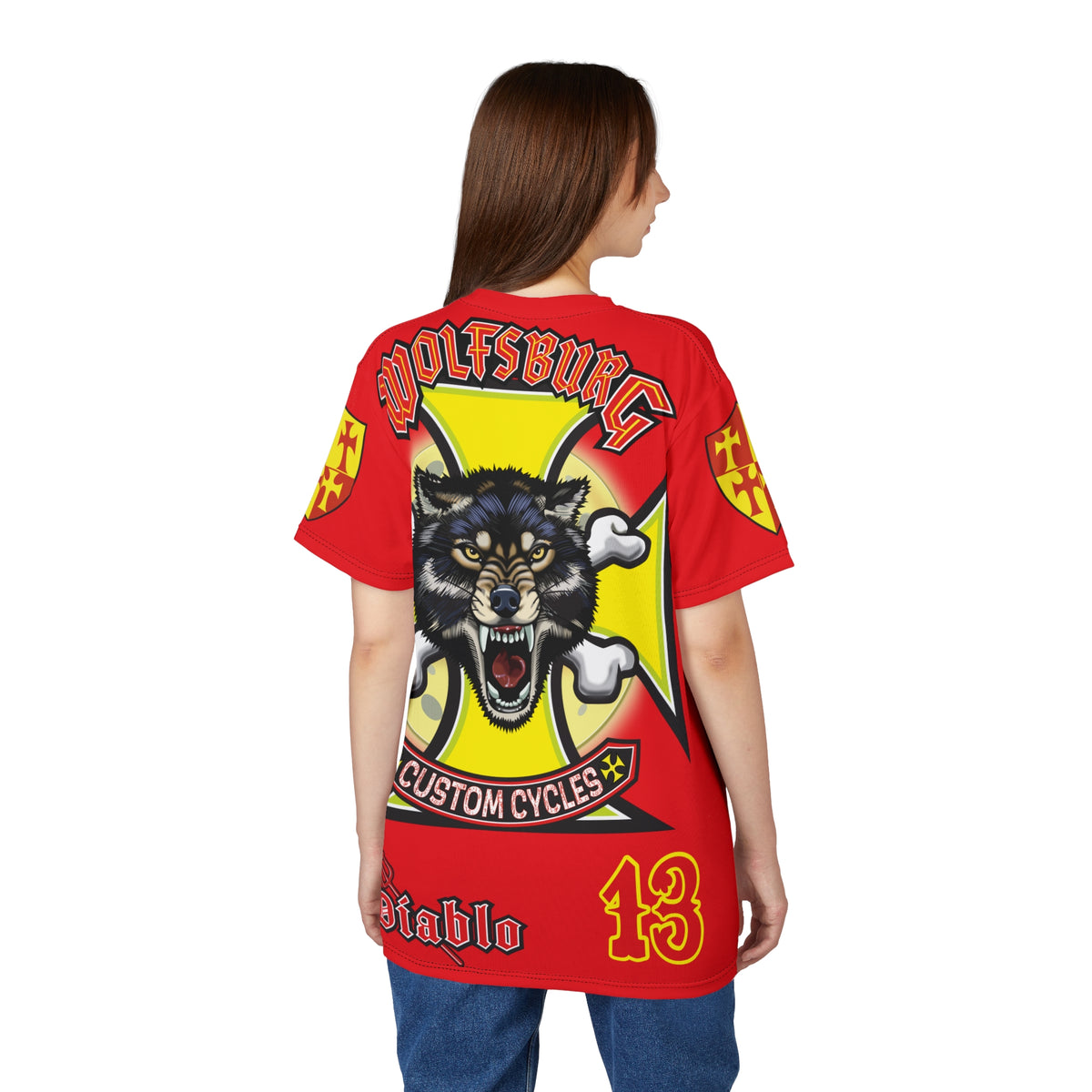 Wolfsburg Custom Cycles HiViz High Comfort Motorcycle Riders Super Tee