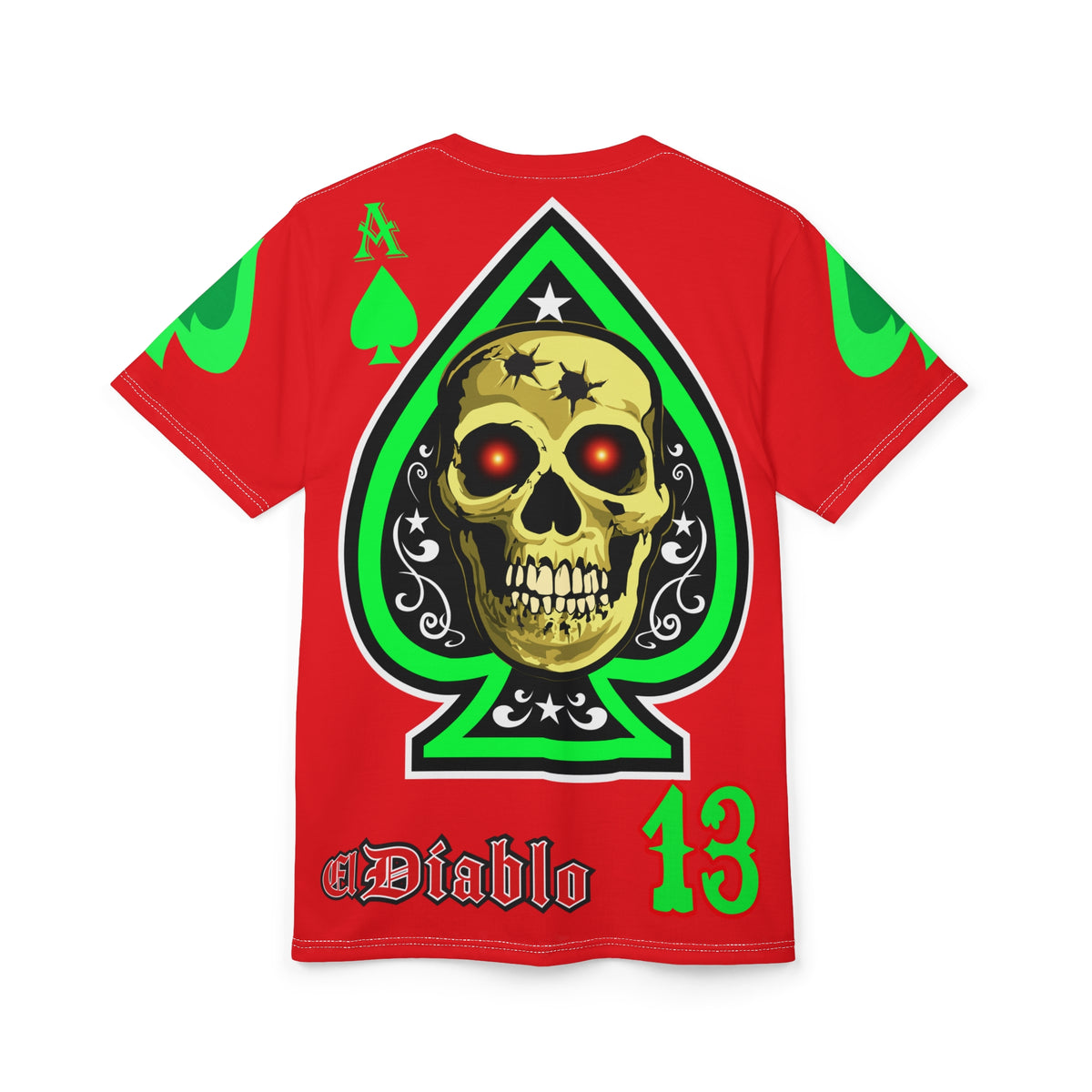 American Custom Engines ACE - Specially Designed Lumina Green  Ace of Spades Death Card High visibility Graphics