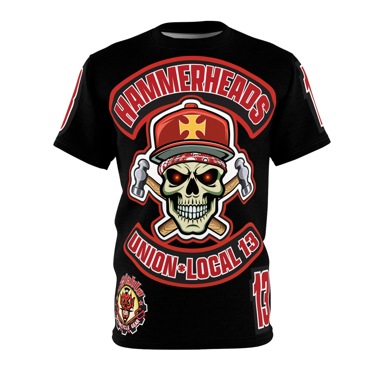 Hammerheads Union Local 13 Super Tee - Rough Tough Bad Attitude Motorcycle Riding Tee