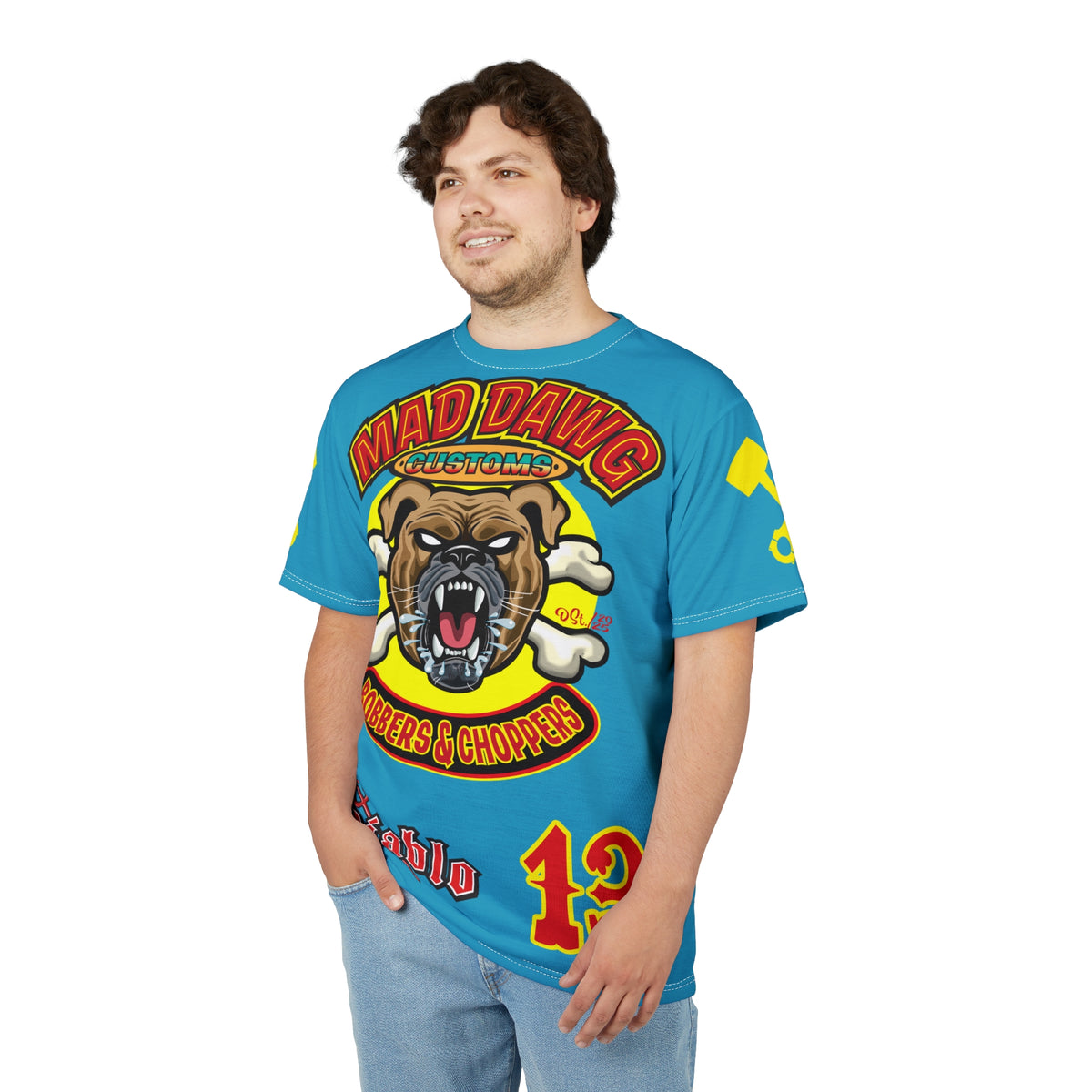 Mad Dawg Customs HiViz, High Performance Super Tee - Mad Dawgs & Bad Dawgs must have Riding Super Tee
