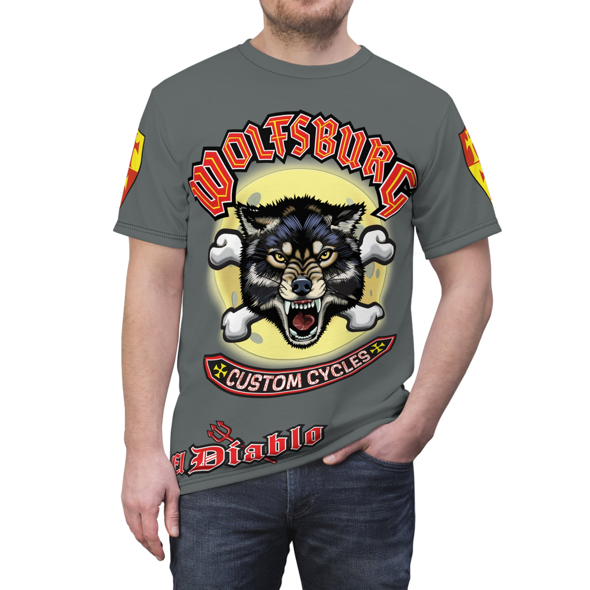 Wolfsburg Custom Cycles HiViz Super Tee - Ultimate in Riding Comfort
