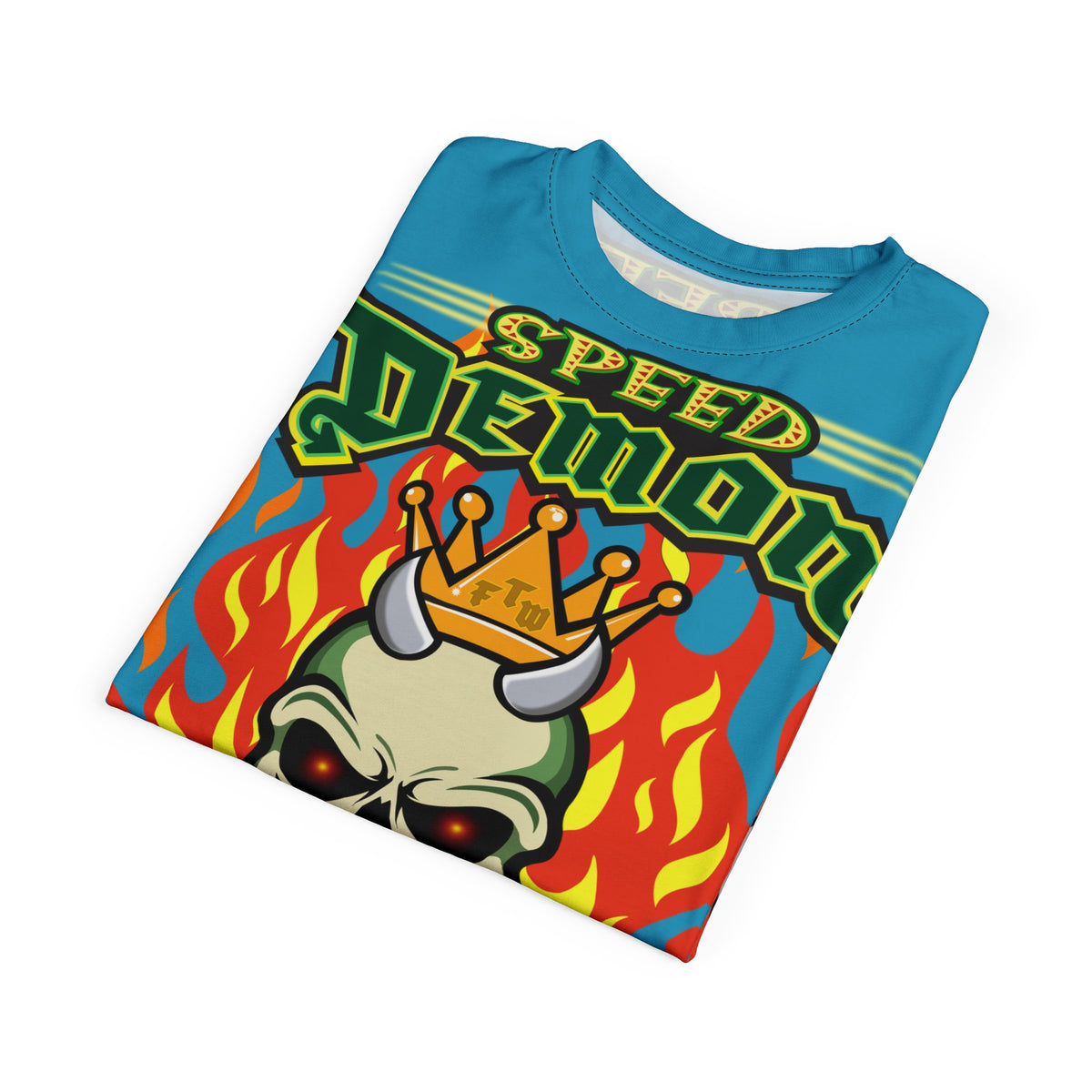 Speed Demon Hellfire HiViz Super Tee - THE Perfect Motorcycle Riding Tee - High Comfort & Perfect Fit Super Tee