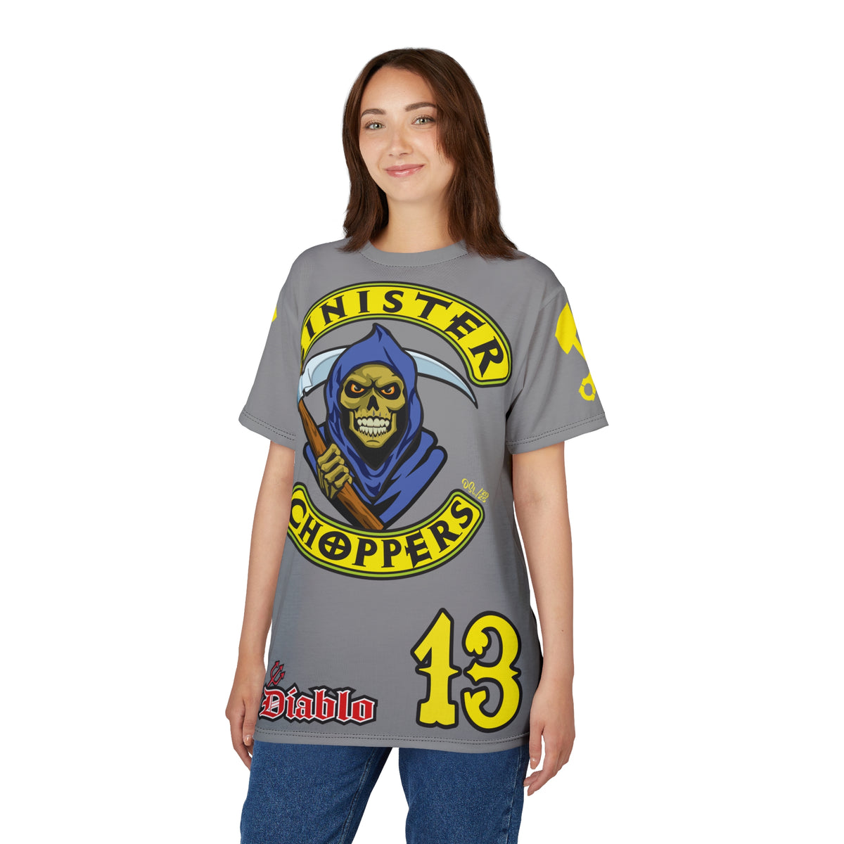 Sinister Choppers HiViz Custom Motorcycles Reaper Super Tee - High Performance Riding Wear