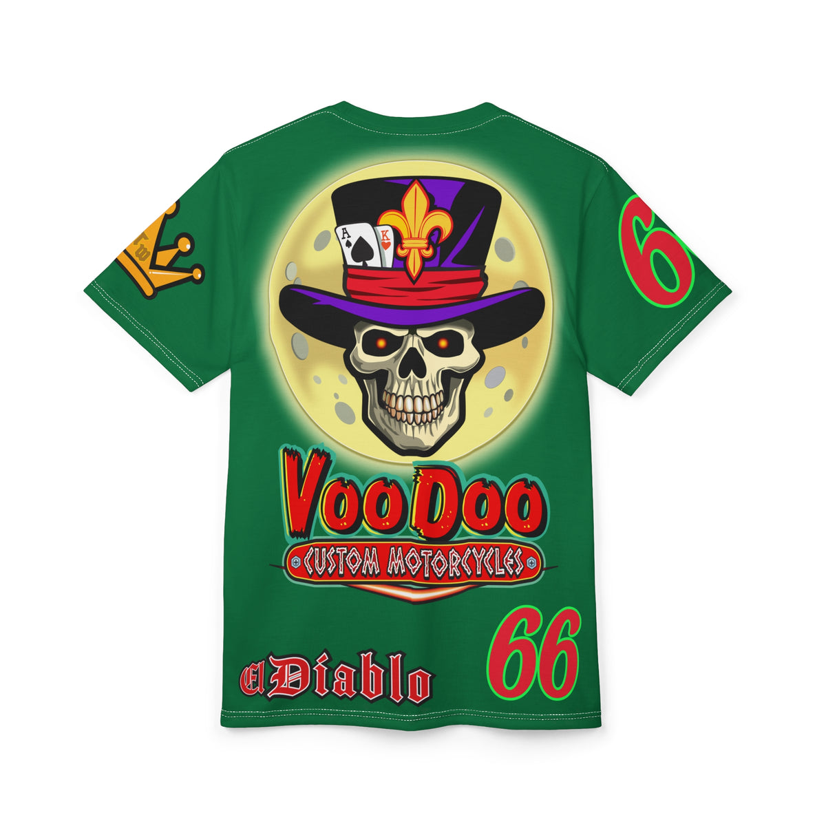 VooDoo Custom Motorcycles  Unisex Super Tee - High Performance Riding Gear