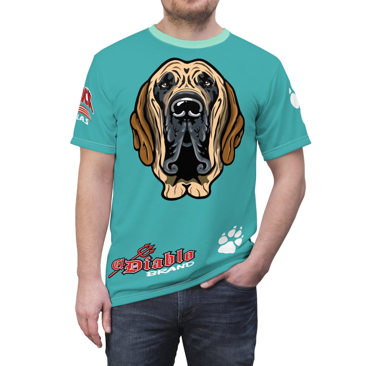 Copy of Country Rock Filas Graphic Super Tee — El Diablo Brand Paw Print T-Shirt 4Braylee