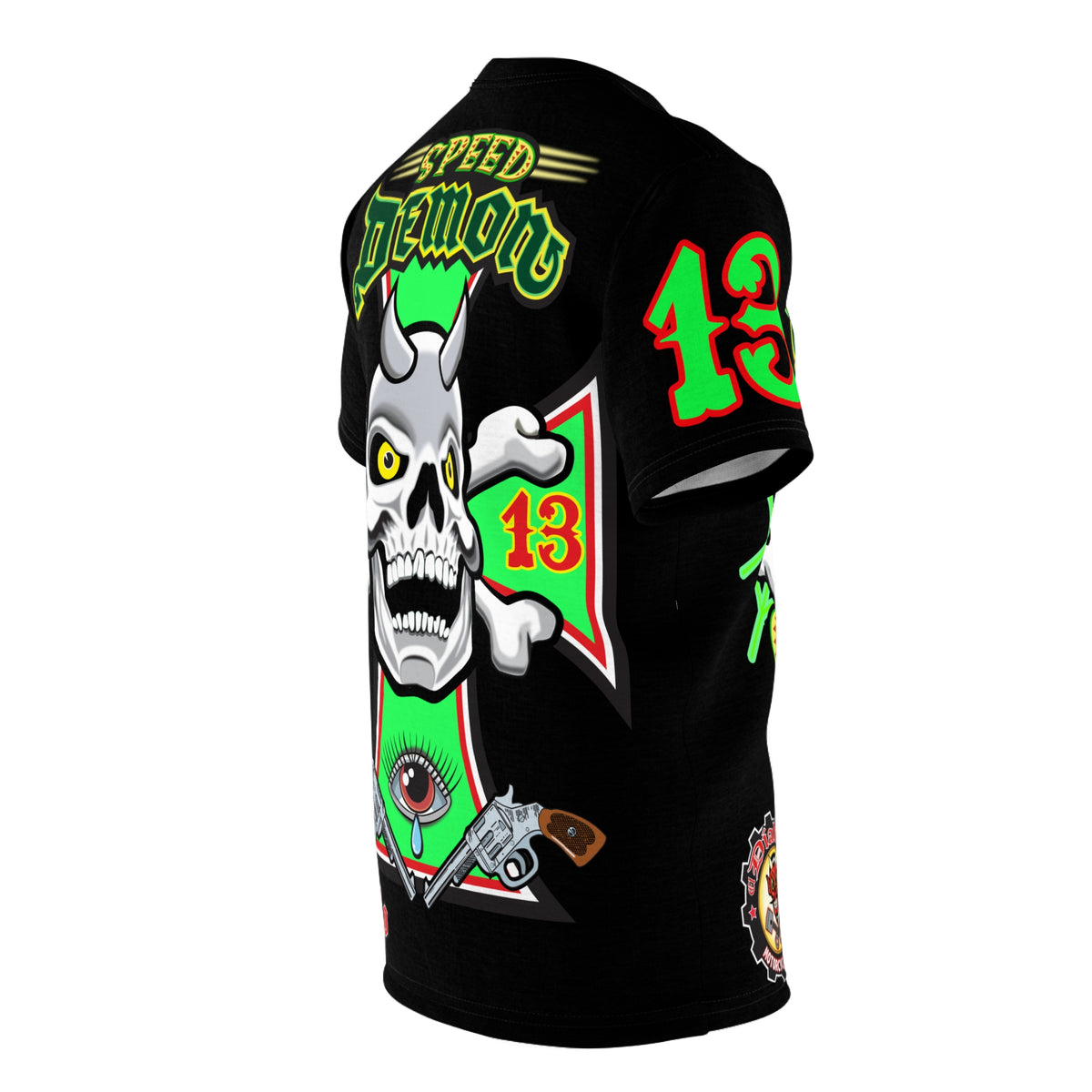 Speed Demon Special Edition HiViz Custom Made Motorcycle Riding Tee