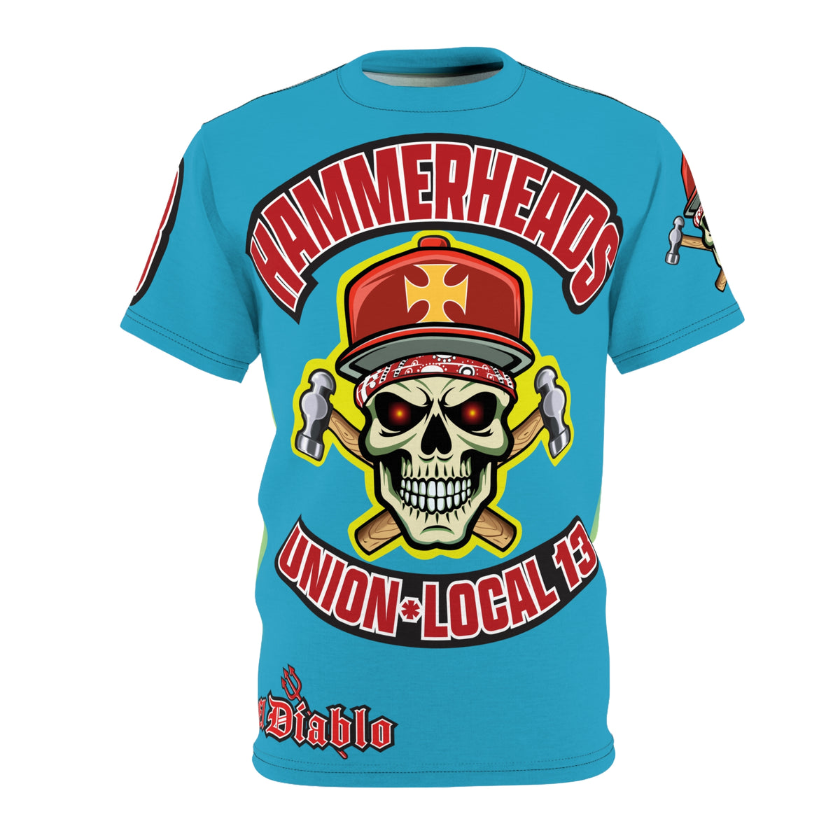 Hammerheads Union Local 13 Electric Blue Tie- Dye Riding Tee