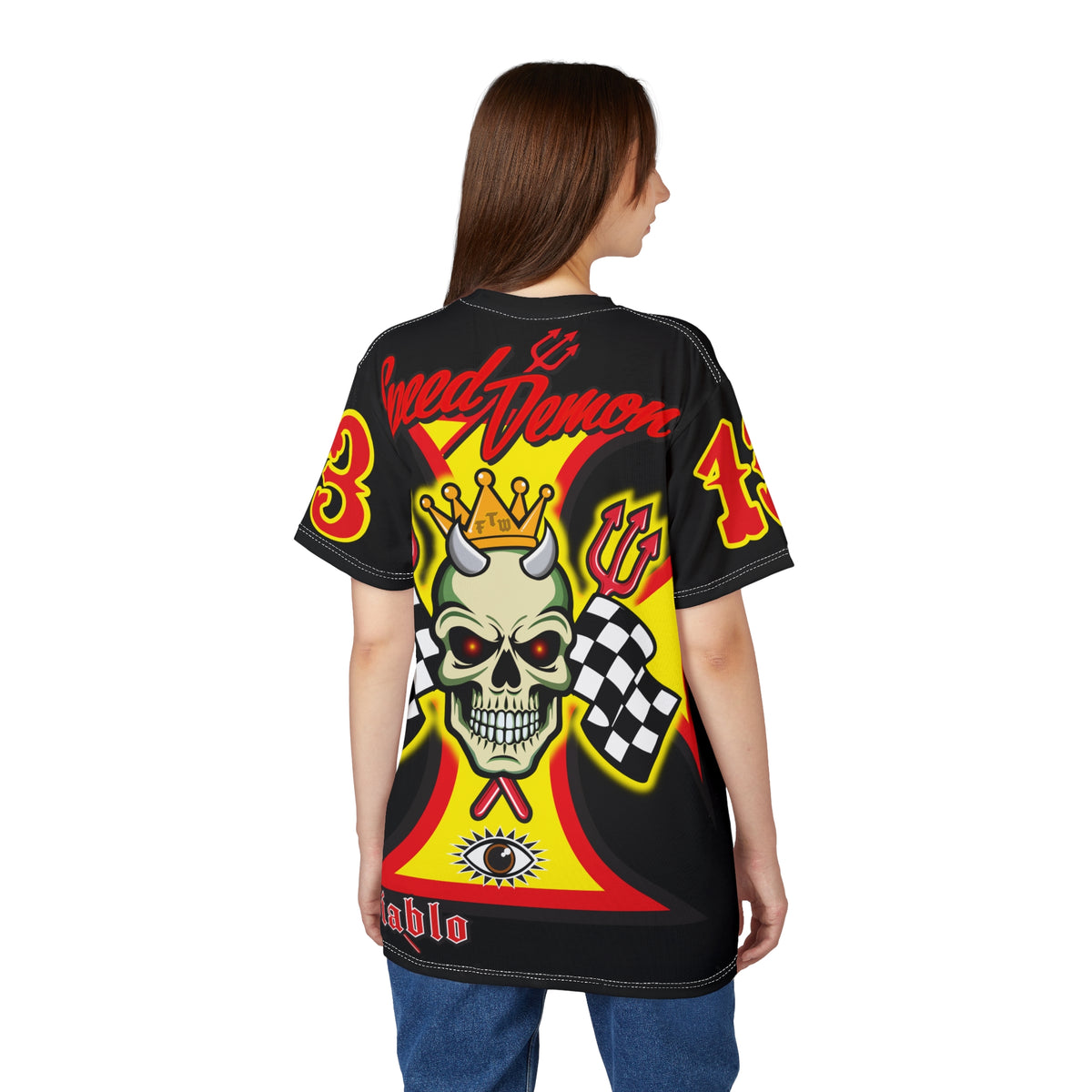 Speed Demon High Performance Unisex Super Tee - Edgy Racing Skull Design