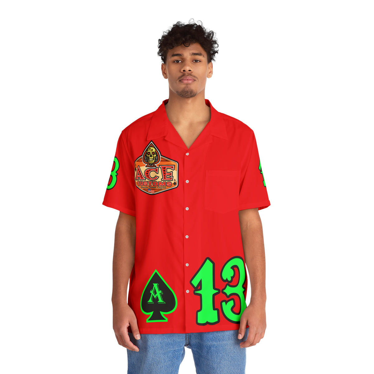 Big Bopper Men's Hawaiian Shirt - Loose, Comfortable Button Up Shirt for Easy Breezy Riding - Sizes to 5XL