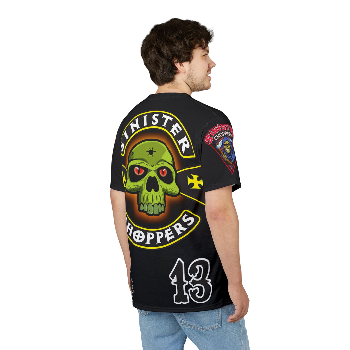 Sinister Choppers - BAD in BLACK Super Tee - Spectacular Custom Motorcycle Riding Gear