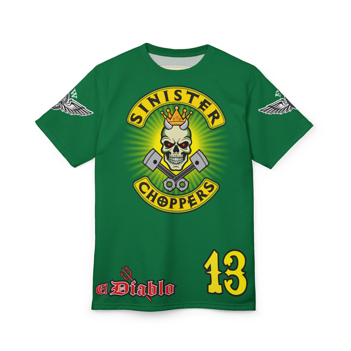 Sinister Choppers HiViz Super Tee - Custom Designed Motorcycle Riding Gear