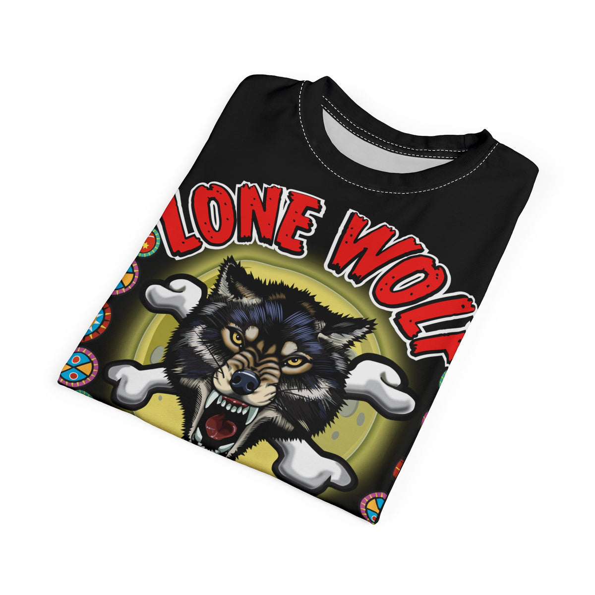 Lone Wolf Nomad HiViz Super Tee - For The Independent No Club Bikers For Life