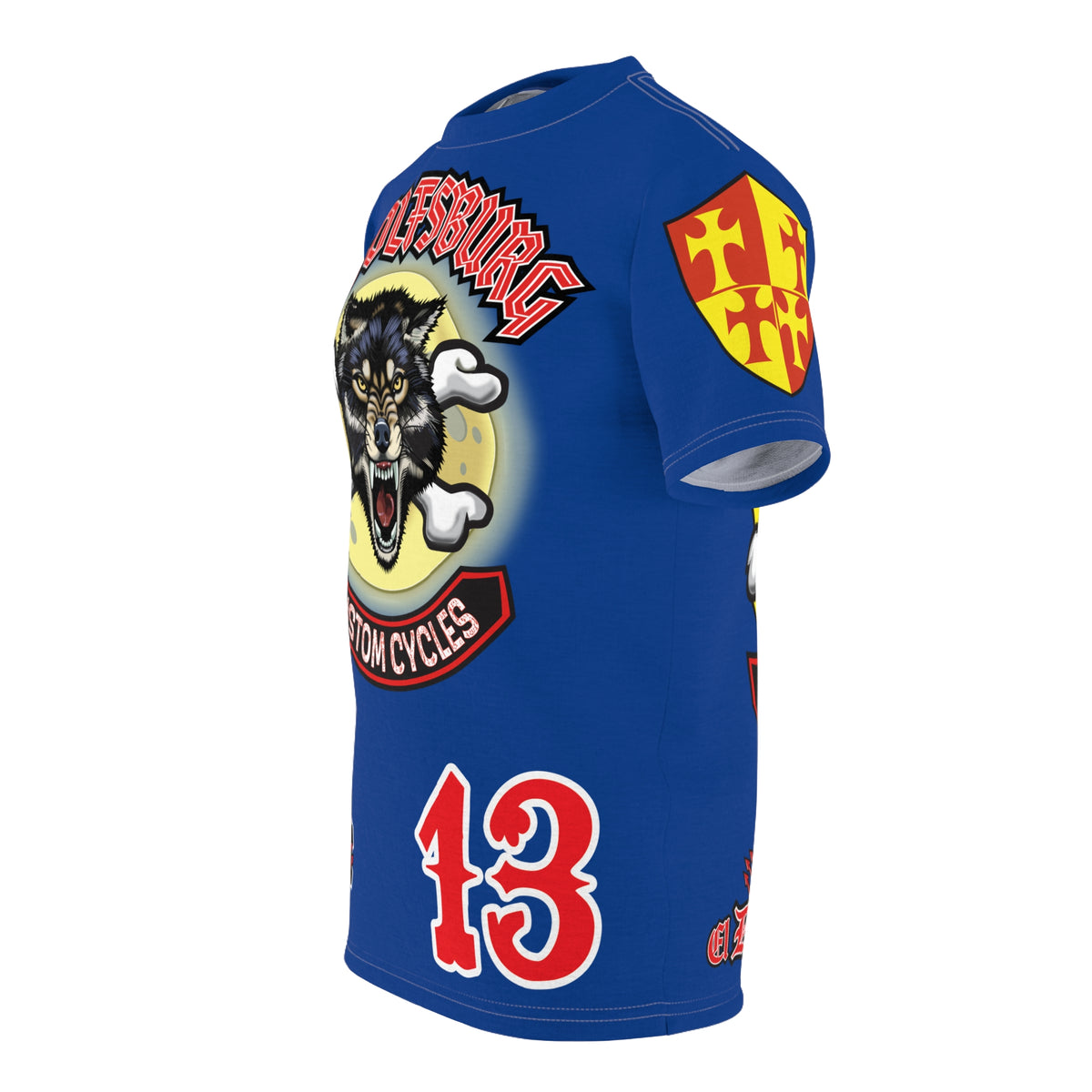 Wolfsburg Custom Cycles HiViz Graphic Super Tee for Bikers