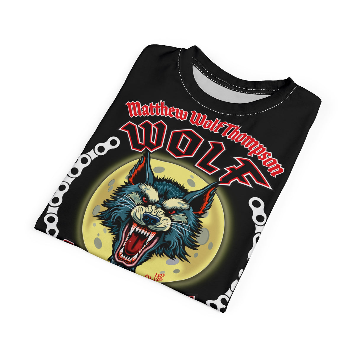 MWT Wolf Custom Motorcycles Super Tee — Viciously Cool High Performance Motorcycle Riding Shirt