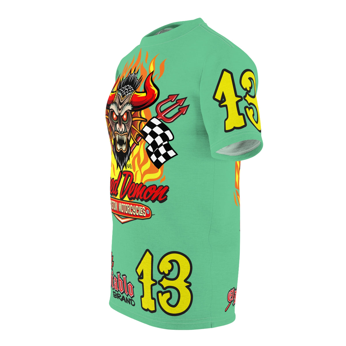 Speed Demon Customs   Super Tee — Extreme Edgy Graphics - Bad Attitude Custom Biker Riding Gear