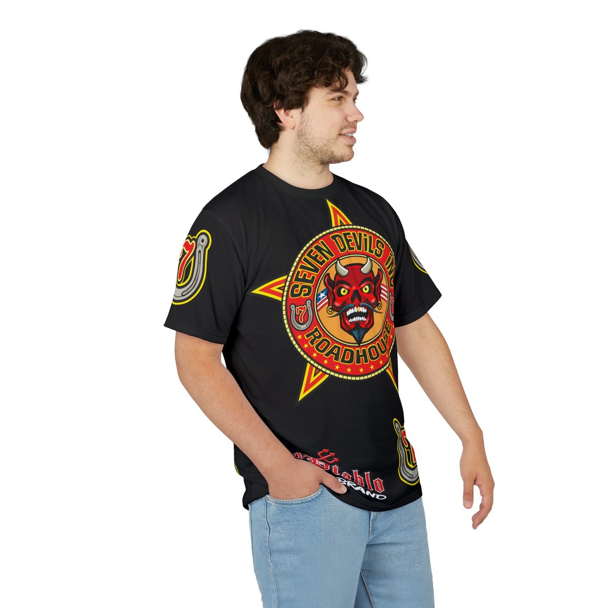 Seven Devils Inc. Roadhouse Graphic Tee - Motorcycle Custom Riding Super Tee - This is THE Super Tee you want to wear !!!!