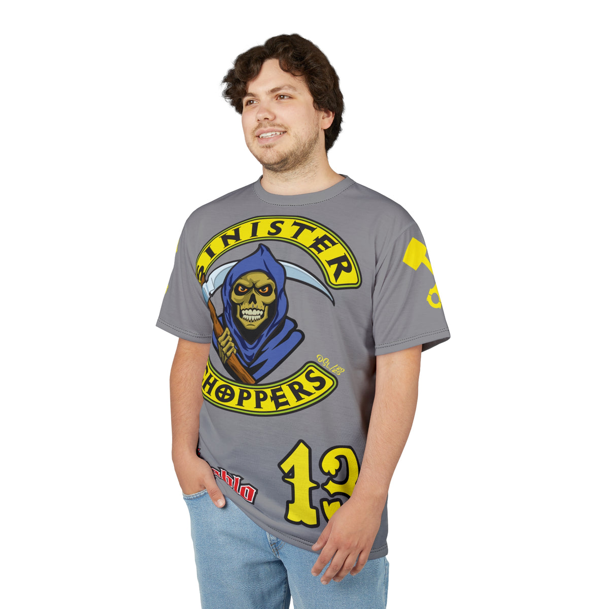 Sinister Choppers HiViz Custom Motorcycles Reaper Super Tee - High Performance Riding Wear