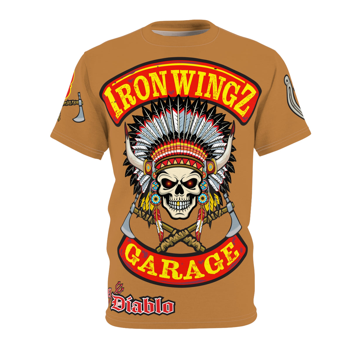 Iron Wingz Garage HiViZ Motorcycle Rider Super Tee