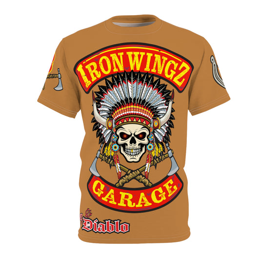 Iron Wingz Garage HiViZ Motorcycle Rider Super Tee