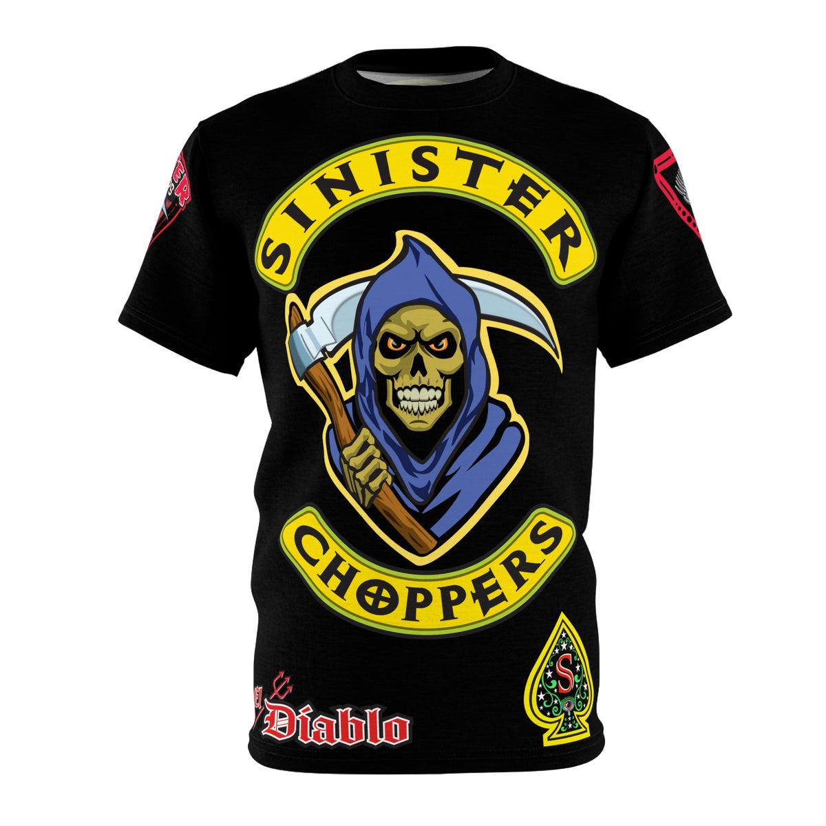 Sinister Choppers - Reaper - HiViZ Super Tee - See & Be Seen - Spectacular Custom Motorcycle Riding Gear