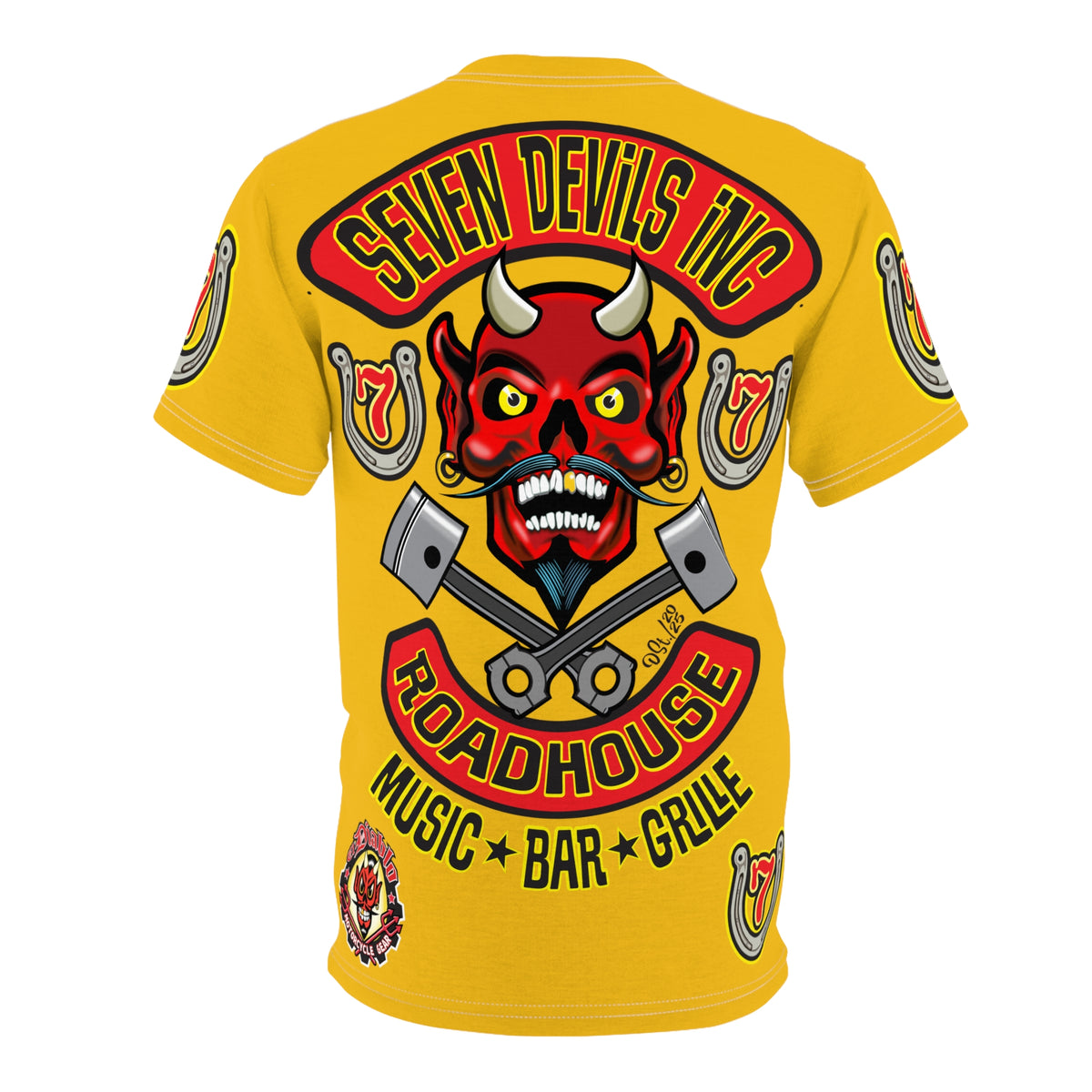 Seven Devils Inc. Roadhouse HiViz Graphic Tee - Motorcycle Custom Riding Super Tee