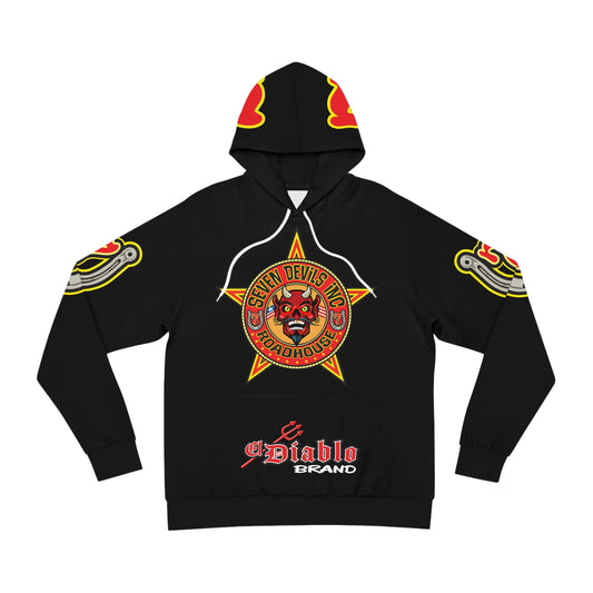HoodZ Seven Devils Roadhouse Retro Devil Logo Pullover Hoodie
