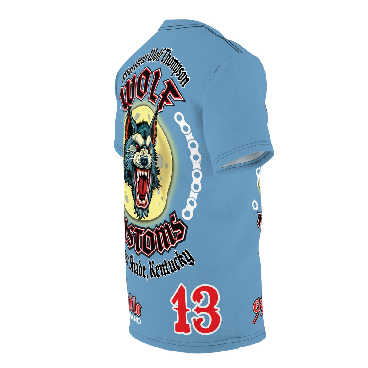 MWT Wolf Custom Motorcycles Super Tee — Viciously Cool High Performance Motorcycle Riding Shirt