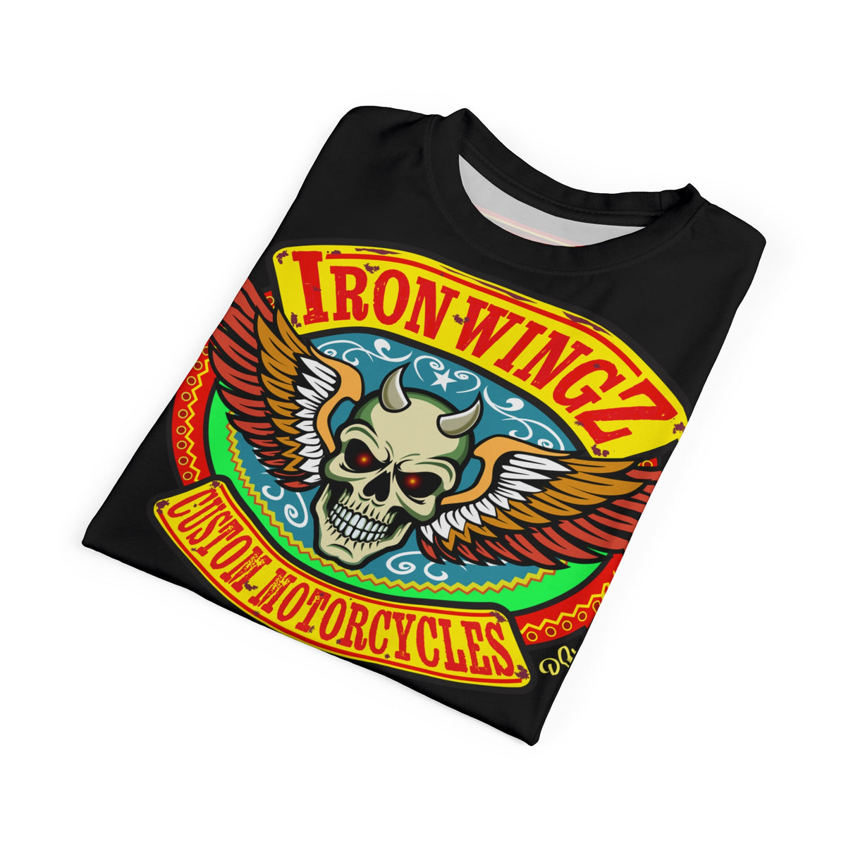 Iron Wingz Garage HiViz Super Tee, Unisex Graphic T-Shirt, Rockabilly Style Shirt,  Perfect Gift for Bikers