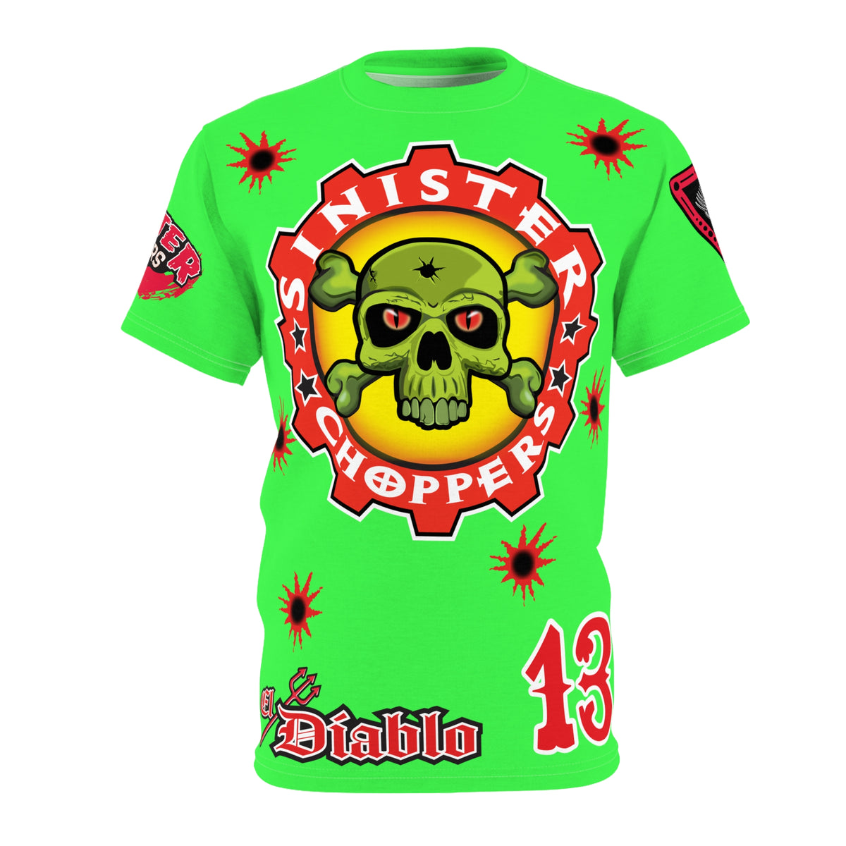 Very Special Sinister Choppers HiViz Bad Attitude Super Tee