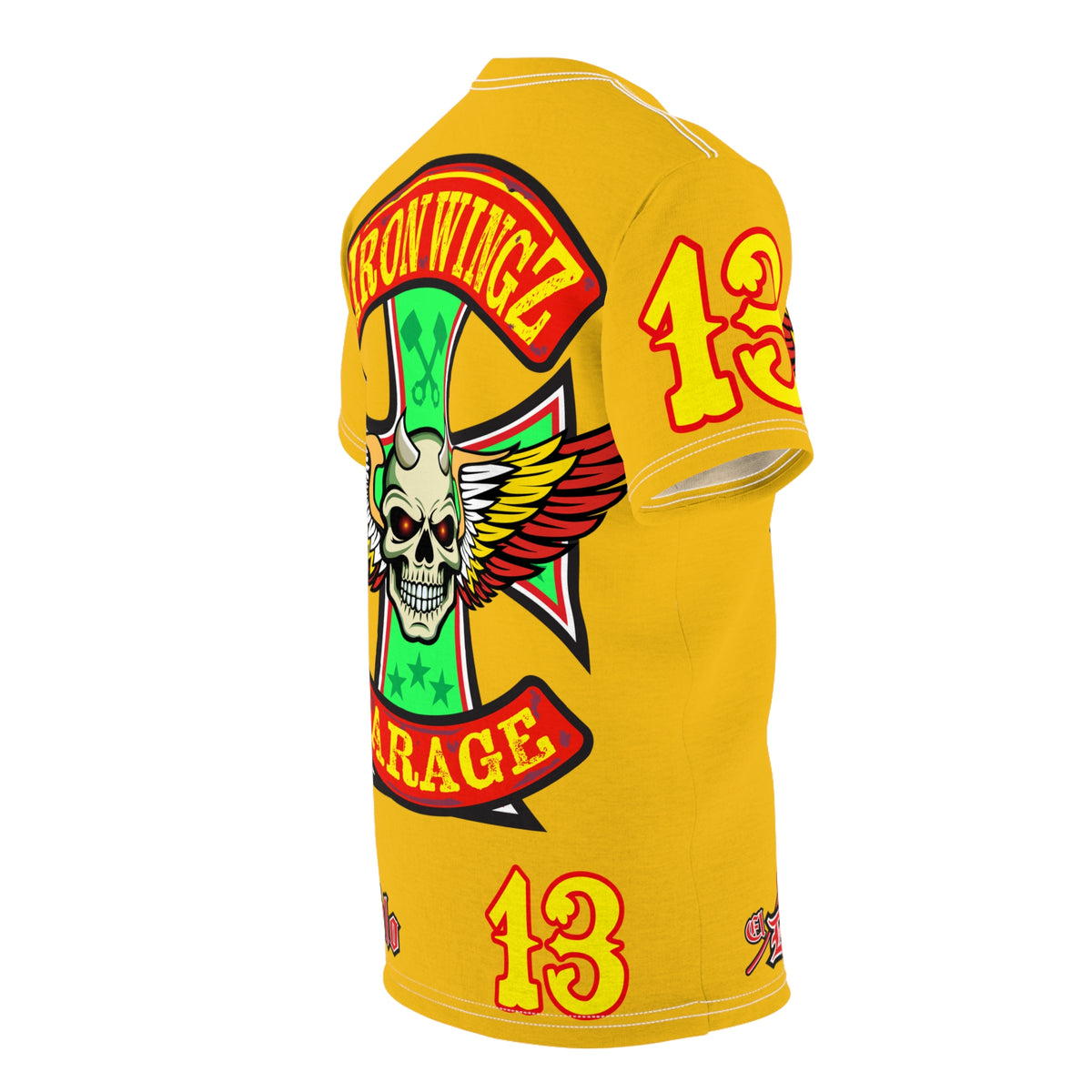 Iron Wingz Garage HiViz Super T - Hardcore Motorcycle Riders Cut