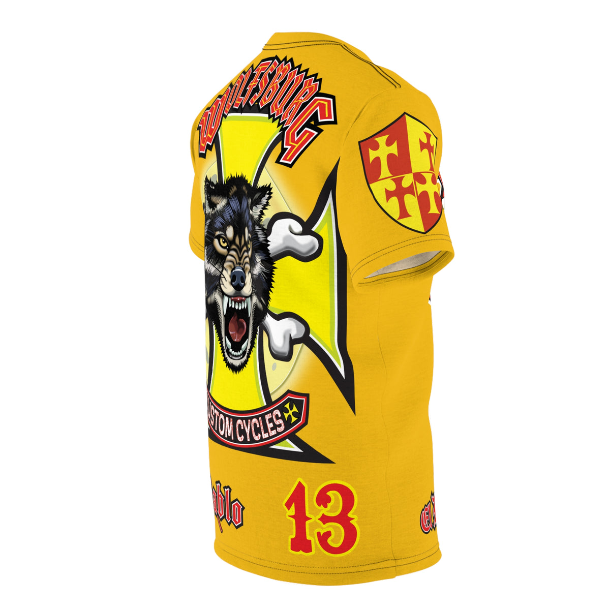 Wolfsburg Custom Cycles HiViz High Comfort Motorcycle Riders Super Tee